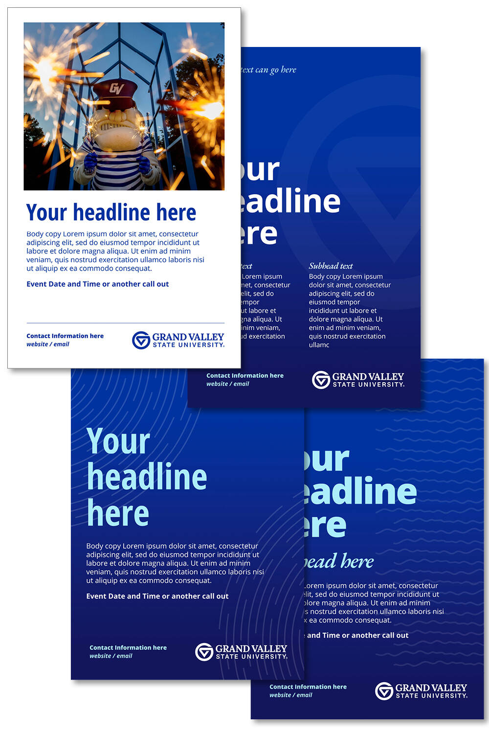 A mockup of 4 posters